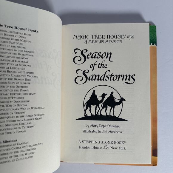 Season of the Sandstorms (Magic Tree House #34) - Hardcover - 1st Edition 2005 - Picture 8 of 10